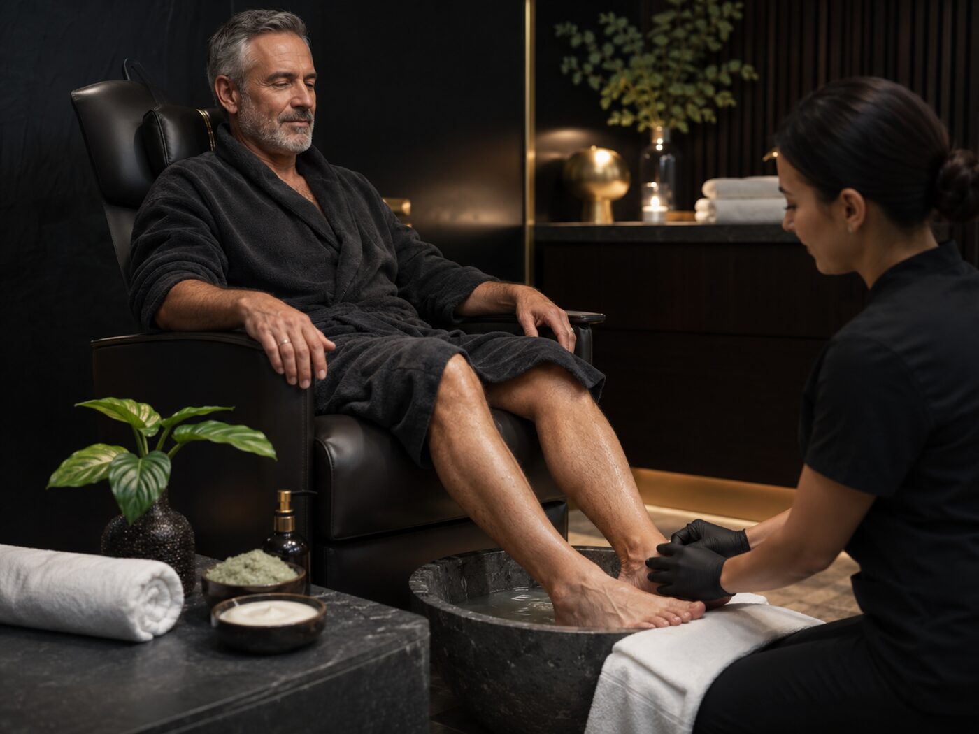 Luxe Pedicure — open Hands and Feet price card